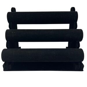 Black Velvet 3 Tier Bracelet Bangle Display Stand Organizer Holder READ